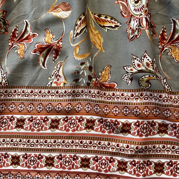 Vici Paisley Sage Mini Dress Large - Picture 9 of 12